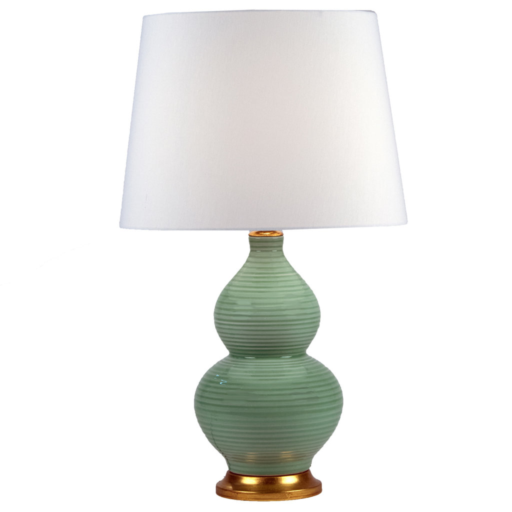 MH Table Lamp - Surf Green/Gold Base