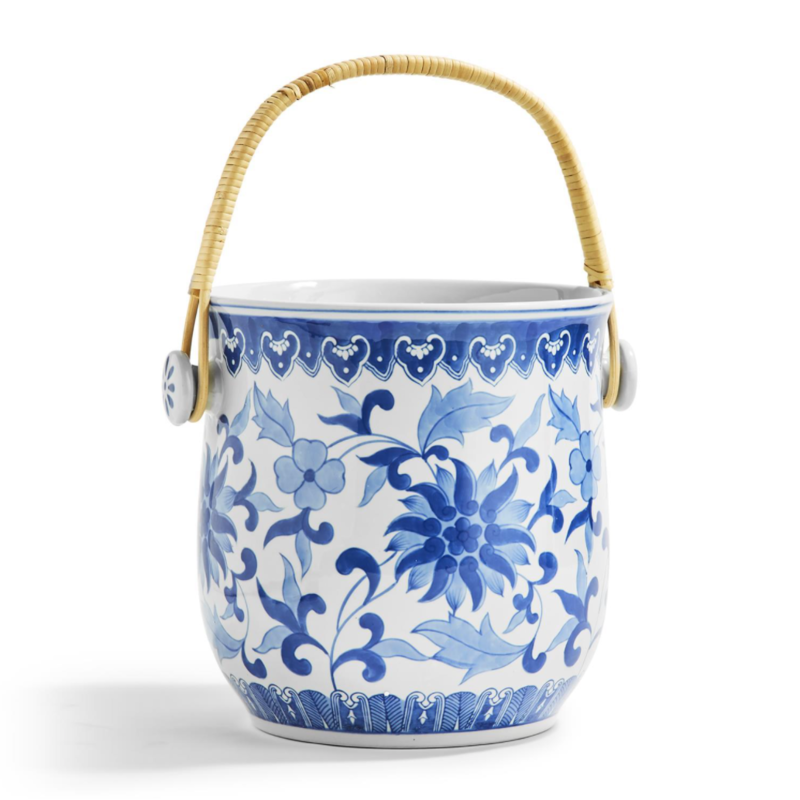 MH Wine Bucket - Blue & White Chinoiserie