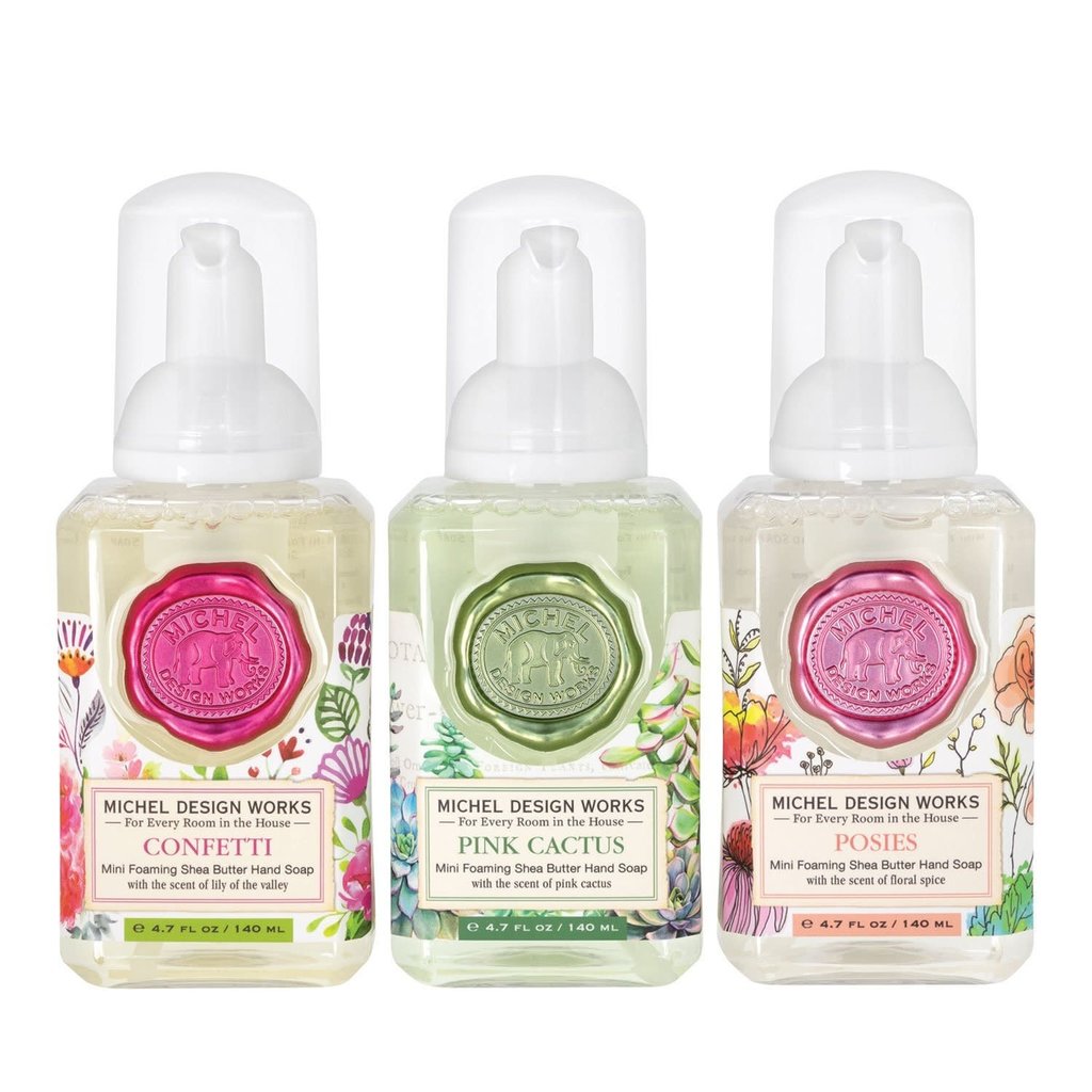 MH Set of 3 - Mini Foaming Hand Soap - Confetti/Cactus/Posies