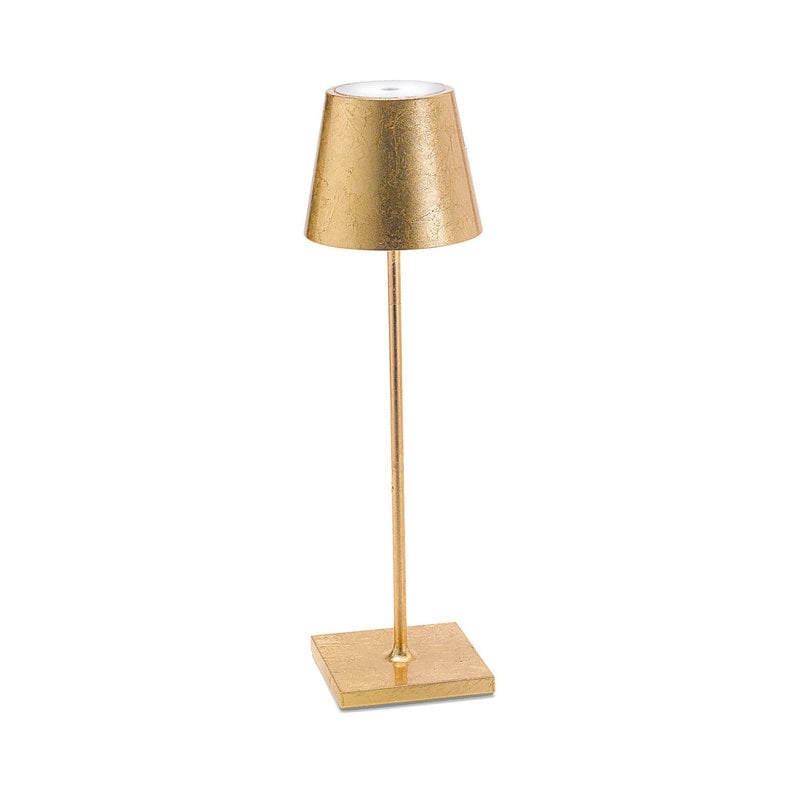 MH Lamp - Poldina Pro Metallic  - 15" - Rechargeable  - Gold Leaf