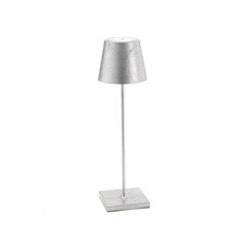 MH Lamp - Poldina Pro Metallic  - 15" - Rechargeable  - Silver