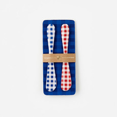 MH Spreader - Red & Blue Gingham - Set of 2