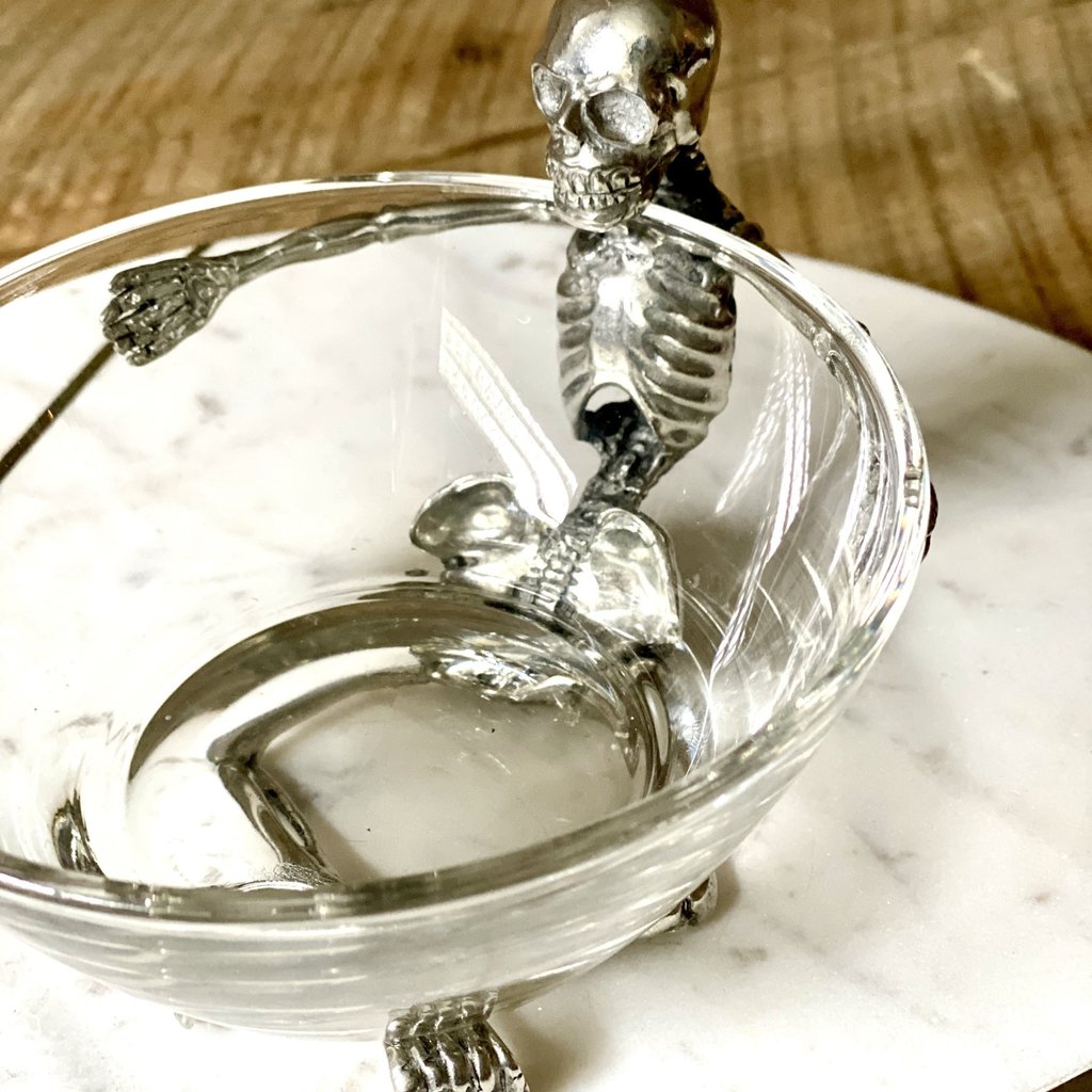 MH Dip Bowl - Skeleton - Pewter & Glass
