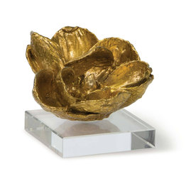 MH Object - Magnolia on Acrylic - Gold Leaf - 5Hx6Hx6W