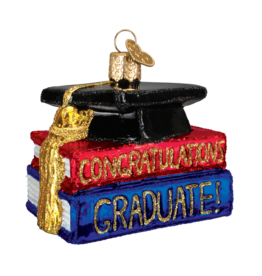 MH Ornament - Blown Glass - Congrats Graduate