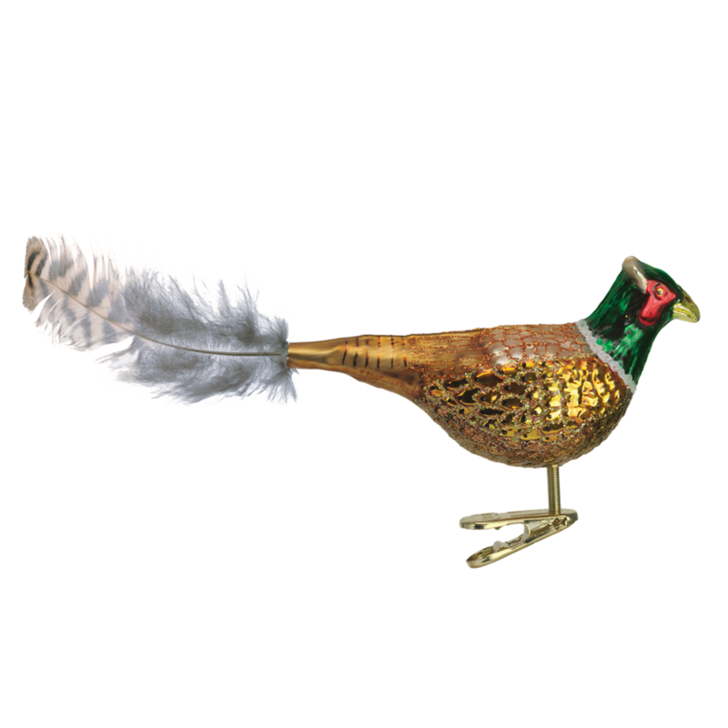 MH Ornament - Blown Glass - Pheasant