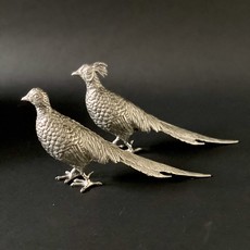 MH Statuettes - Pheasants Set - Pewter - S/2