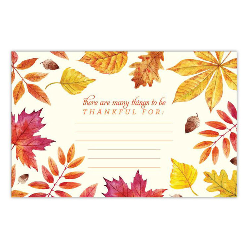 MH Placemat Pad -  Many Things to be Thankful for - Pad of 20