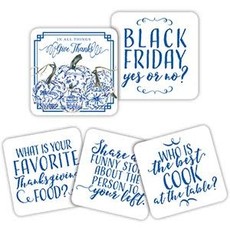 MH Coasters - Conversation - Blue Pumpkins