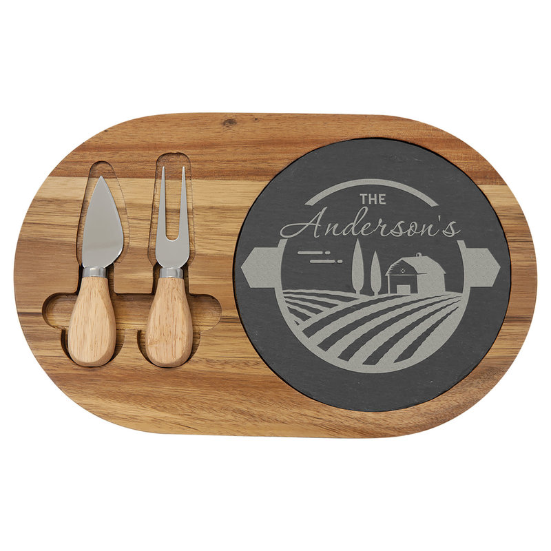 Personalized Cutting Boards - Acacia/Slate - More designs!