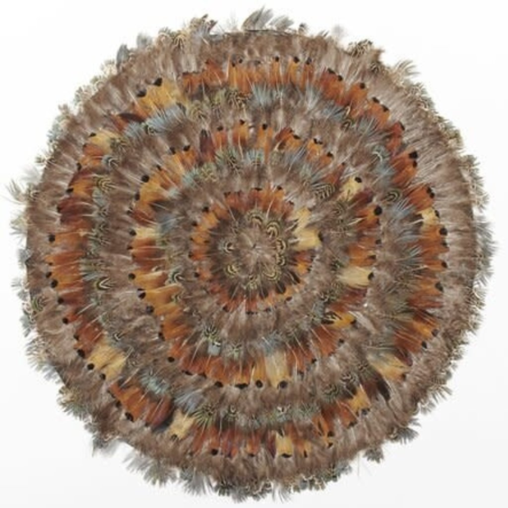 MH Place Mats - Feather Round - Set/6 - Pheasant