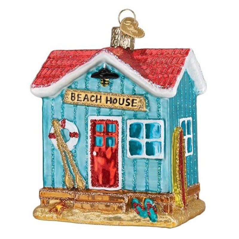 MH Ornament - Blown Glass -  Beach House