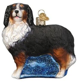 MH Ornament - Blown Glass -  Bernese Mountain Dog