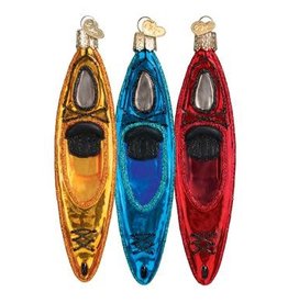 MH Ornament - Blown Glass -  Kayak - Assorted
