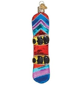 MH Ornament - Blown Glass -  Snowboard