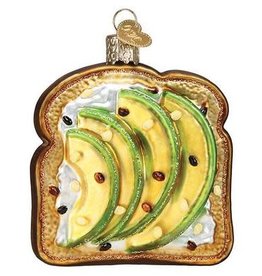 MH Ornament - Blown Glass - Avocado Toast