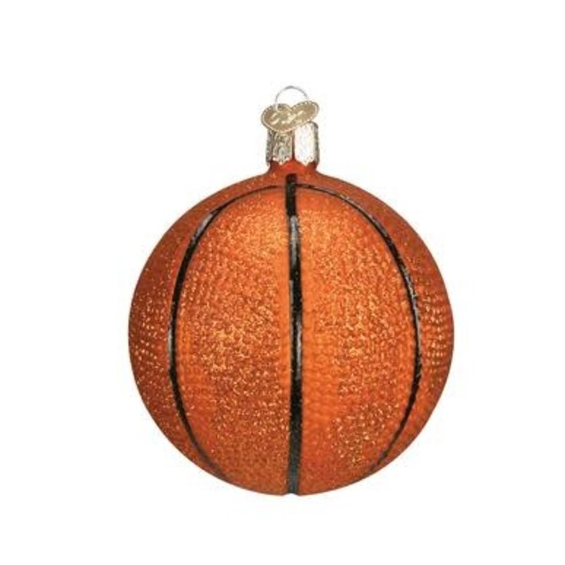 MH Ornament - Blown Glass - Basketball