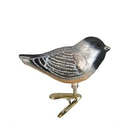 MH Ornament - Blown Glass - Cheery Chickadee