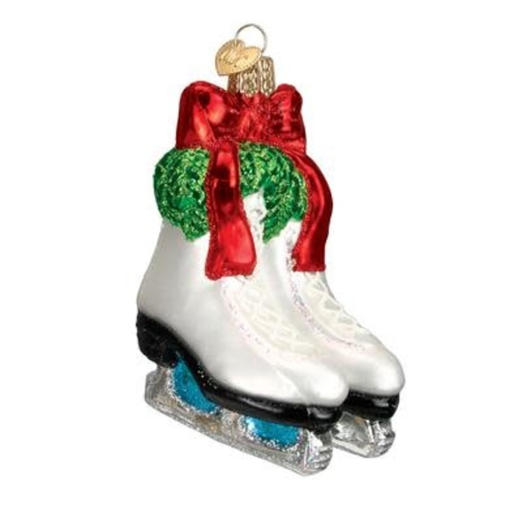 MH Ornament - Blown Glass - Holiday Skates