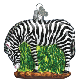MH Ornament - Blown Glass - Zebra