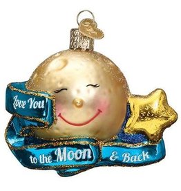 MH Ornament - Blown Glass - To the Moon & Back