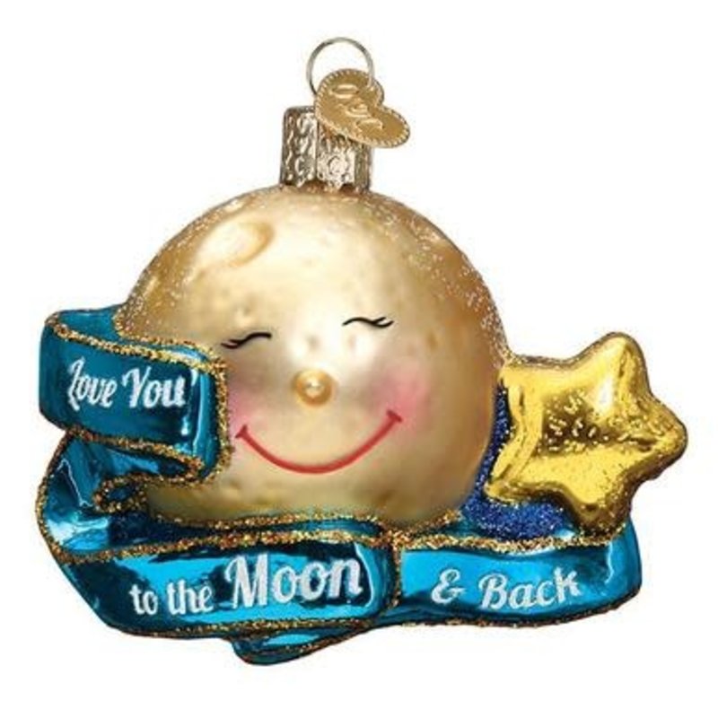 MH Ornament - Blown Glass - To the Moon & Back
