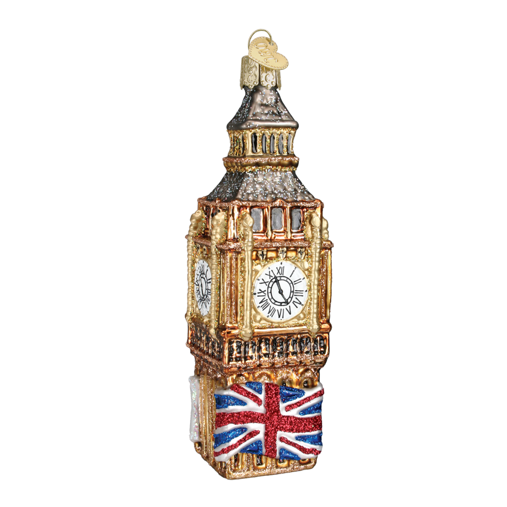 MH Ornament - Blown Glass - Cities -  London/Big Ben