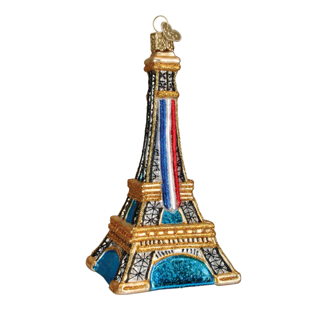 MH Ornament - Blown Glass - Cities -  Paris/Eiffel Tower