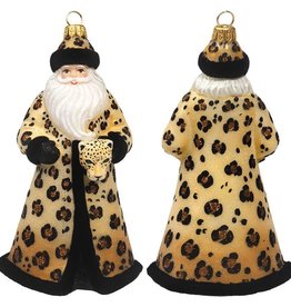 Ornament - Santa - Leopard