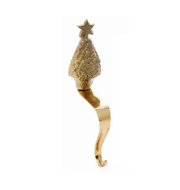 MH Stocking Hanger - Tree - Brass
