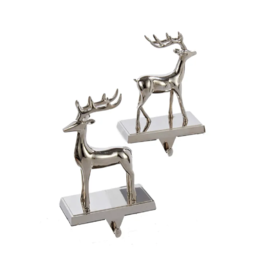 MH Stocking Hanger - Reindeer - Silver -  Left & Right Facing