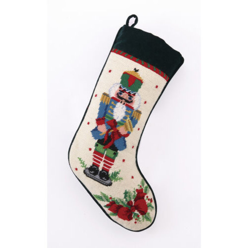 MH Stocking - Needlepoint - Nutcracker - Melody Trumpet
