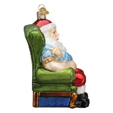 MH Ornament - Blown Glass -  Santa Vaccinated