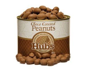 MH Hubs Peanuts - Single-Dipped Choco Covered - 12 oz