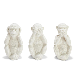 MH Object - See No Evil Monkeys - White - S/3