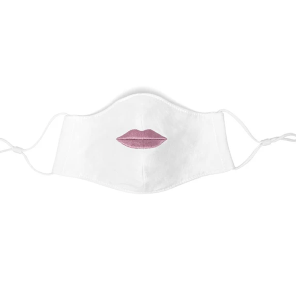 MH Face Mask - Jenny Patinkin - Dye-Free Organic Bamboo - Lips - Mauve