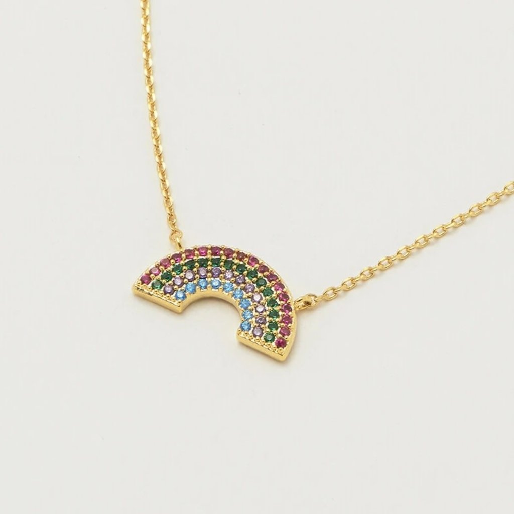 Necklace - Full Rainbow - Gold Plated
