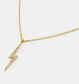 Necklace - Lightning Bolt - Gold Plated