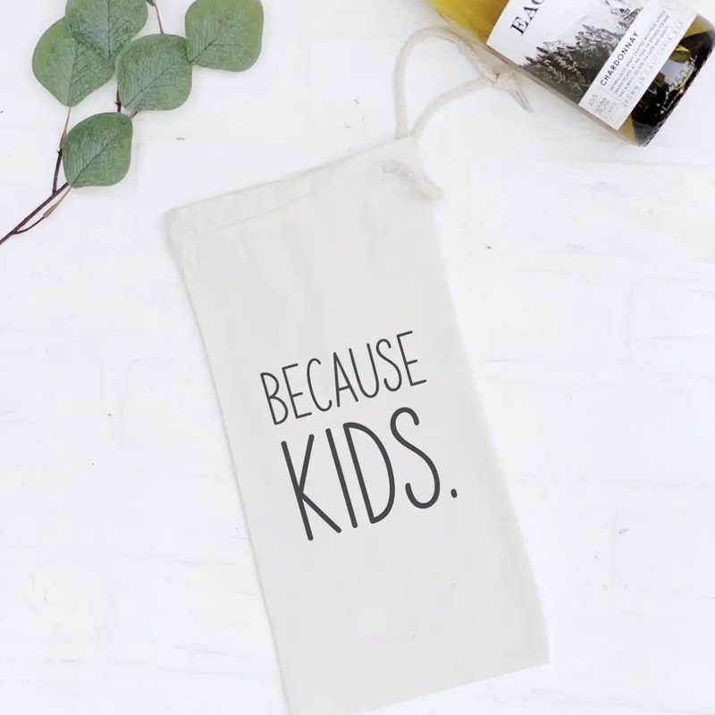 Wine Bag - Canvas - Because Kids