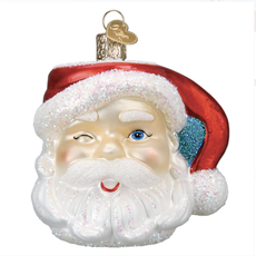 Ornament - Blown Glass - Santa Mug
