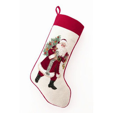 MH Stocking - Needlepoint - Santa - Jingle Claus