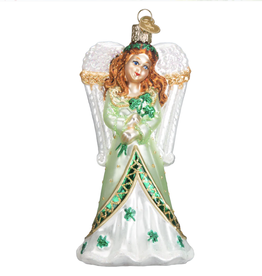 Ornament - Blown Glass - Irish Angel