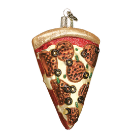 Ornament - Blown Glass - Pizza Slice