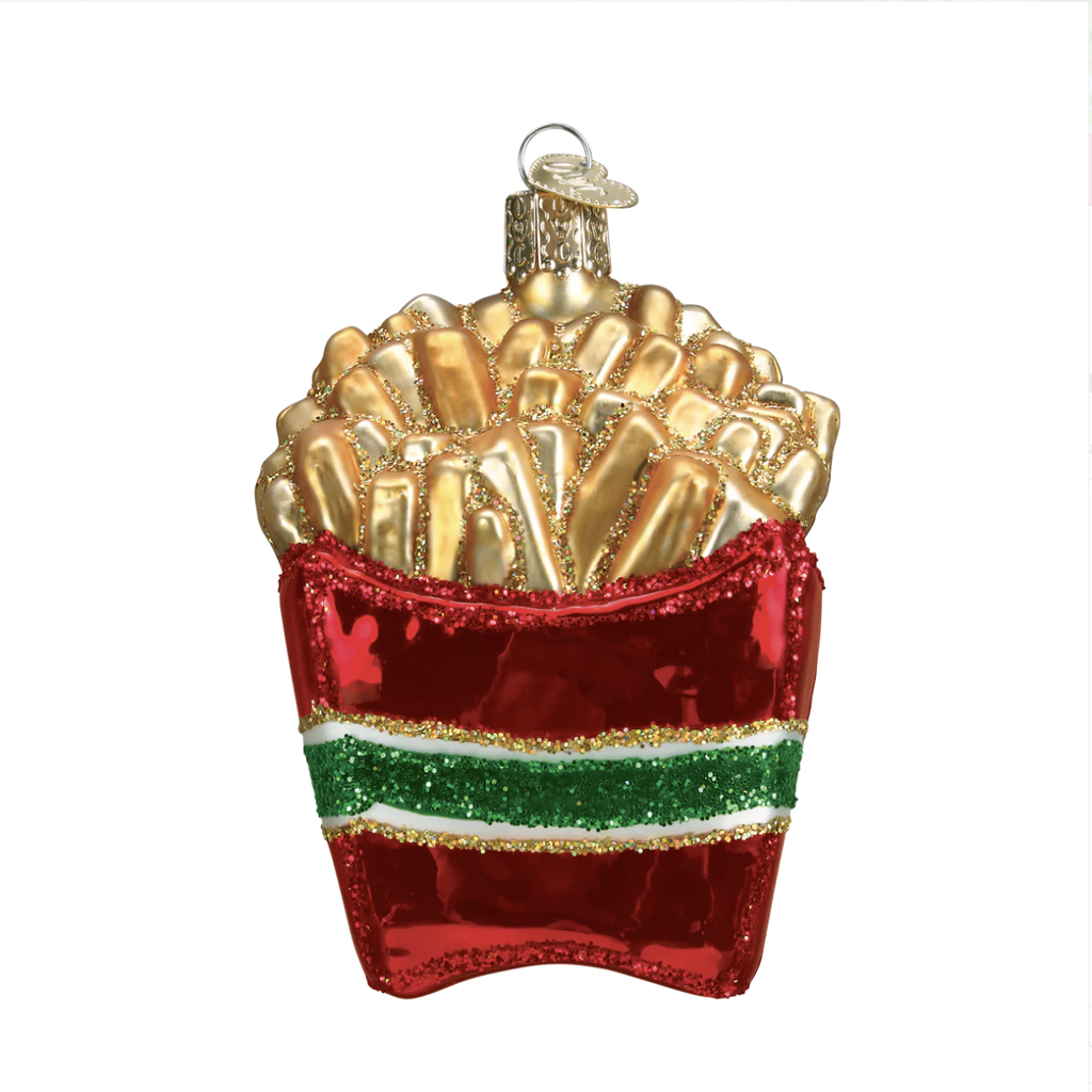 Ornament - Blown Glass - French Fries