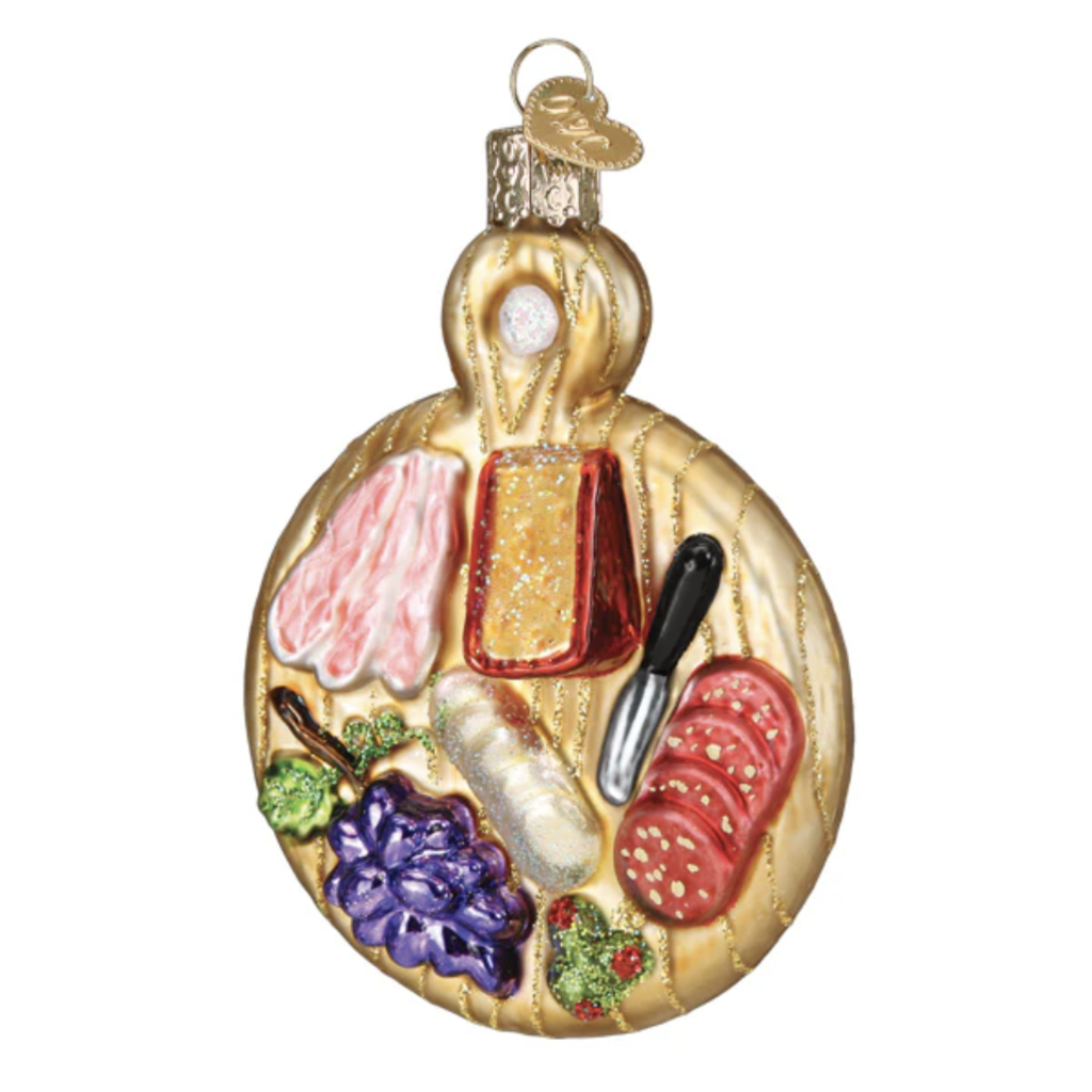 Ornament - Blown Glass- Charcuterie Board