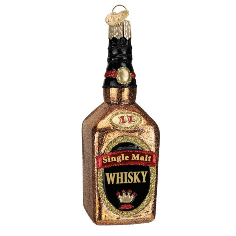 Ornament - Blown Glass - Whiskey