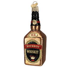 Ornament - Blown Glass - Bourbon Bottle