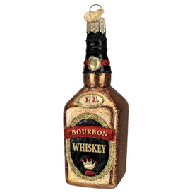 Ornament - Blown Glass - Bourbon Bottle