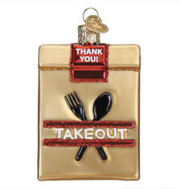 Ornament - Blown Glass- Takeout Bag