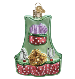 Ornament - Blown Glass - Gardening Apron